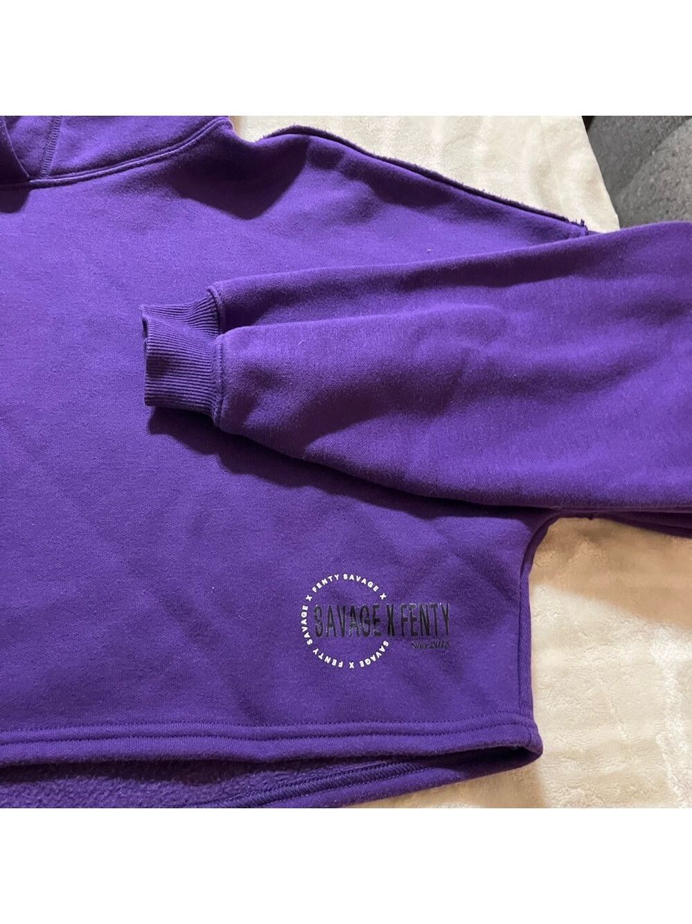 Savage X Fenty Purple Hoodie Small - Picture 2 of 7